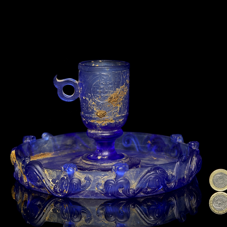 Conjunto de liulí de copa y plato