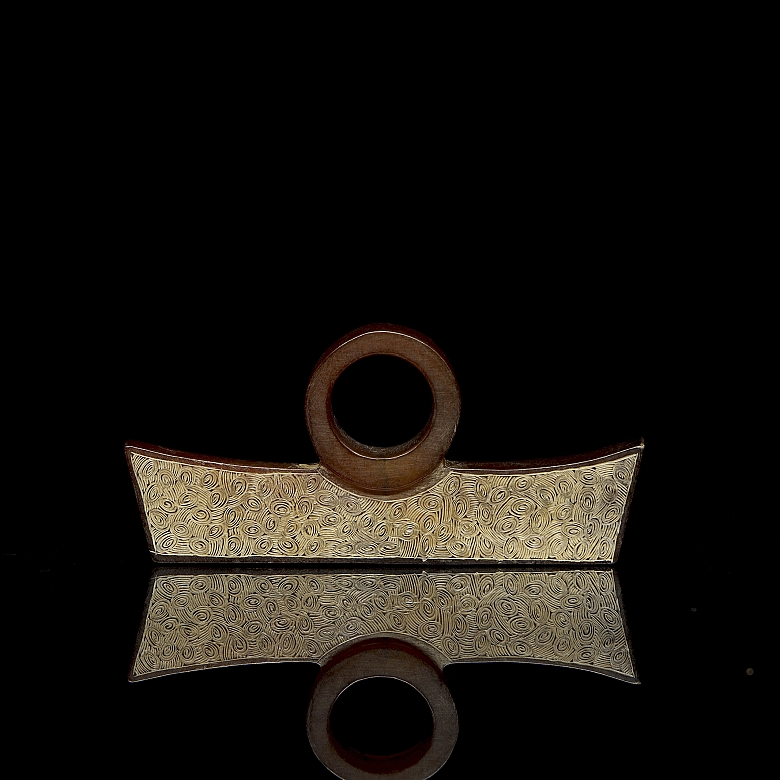 Colgante ritual de jade, cultura Liangzhu