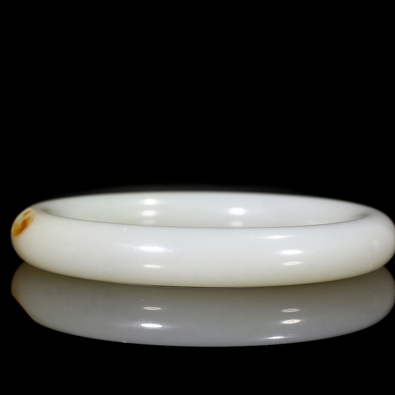Hetian white jade bracelet, Qing dynasty