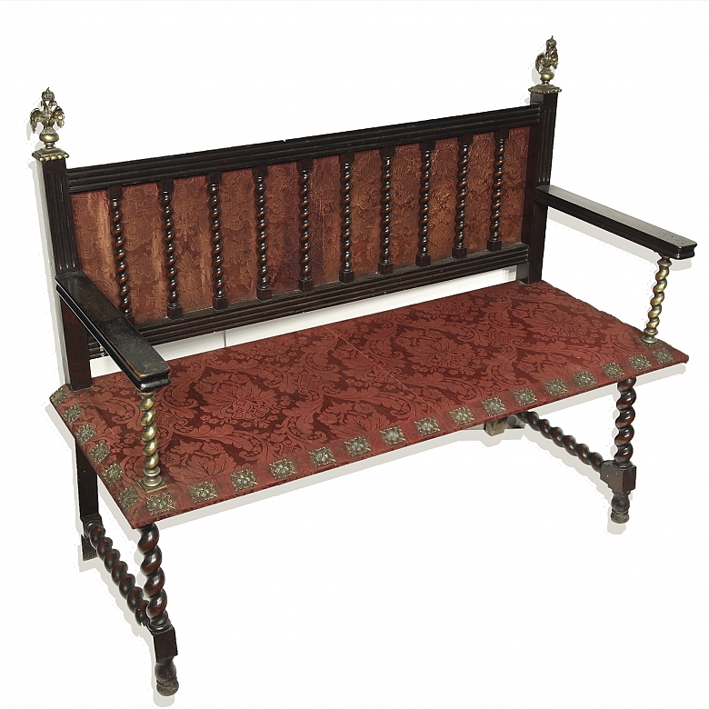 Banco de madera noble, s.XIX