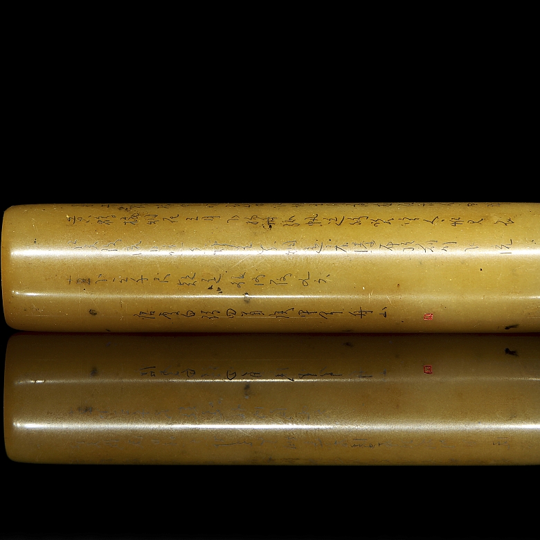 Sello cilíndrico de piedra Shoushan