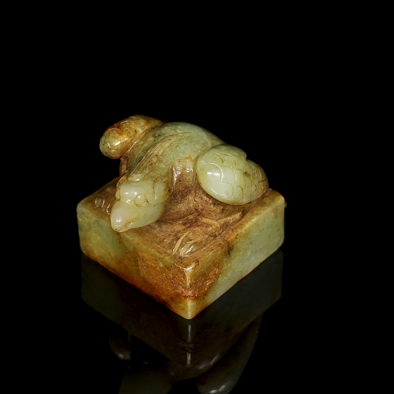 Sello de jade amarillo
