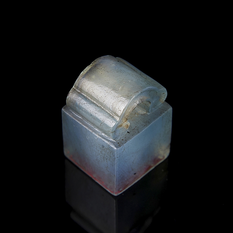 Tourmaline seal ‘Lingzhi’, Qing dynasty