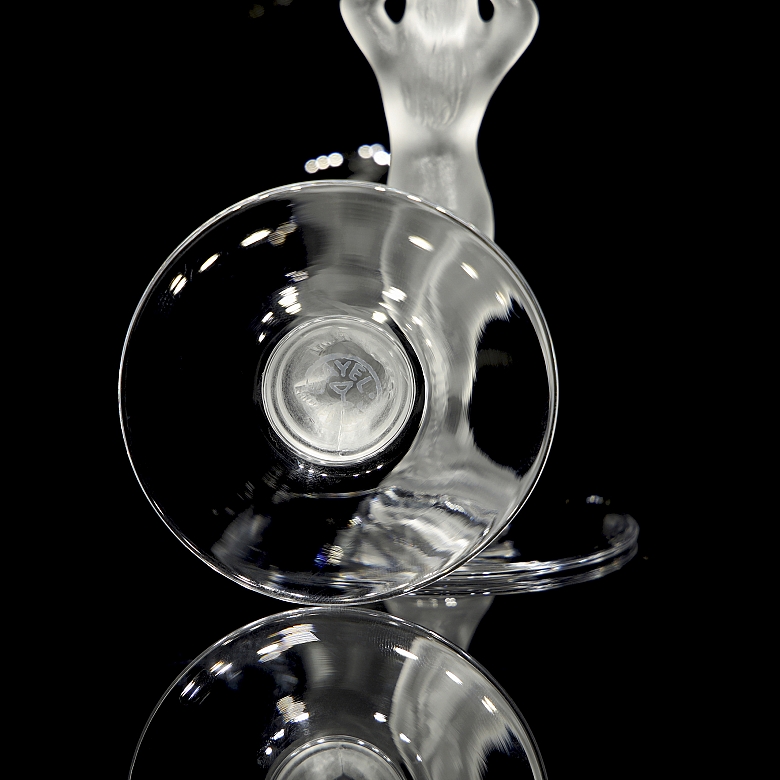 Set of ten sculptural ‘Venus’ glasses, Bayel, 20th century