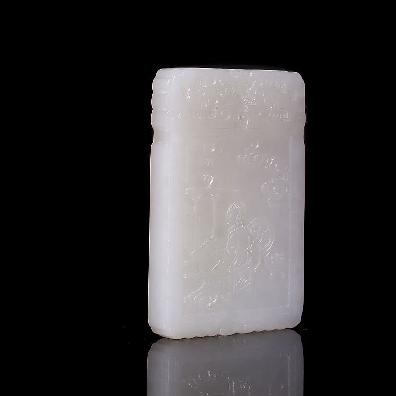 Placa de jade blanco de Hetian