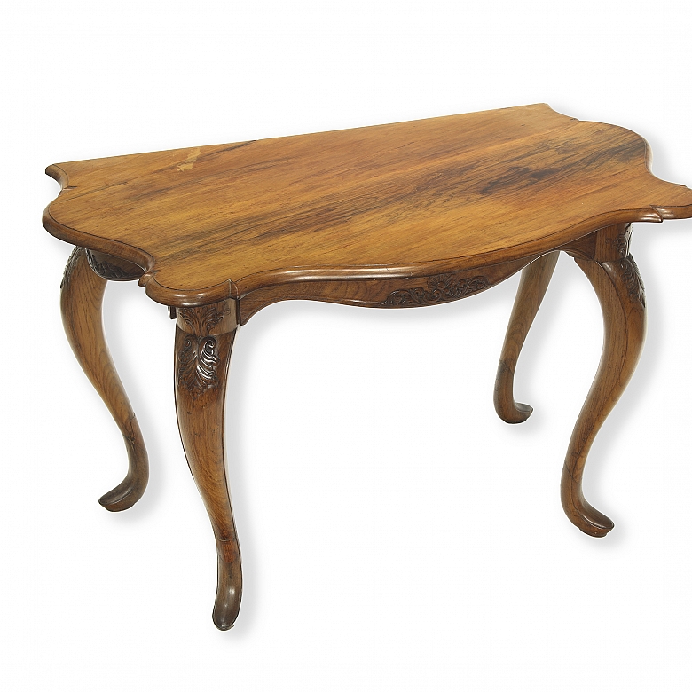 Wall console, following Chippendale models, 20th century