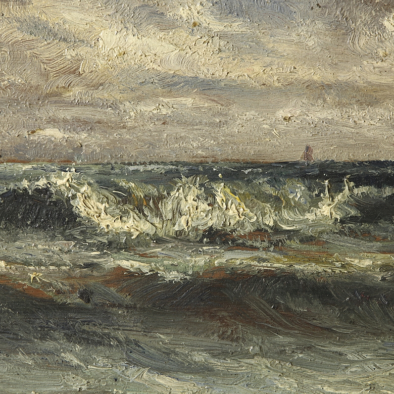 19th century Spanish school ‘Sea’