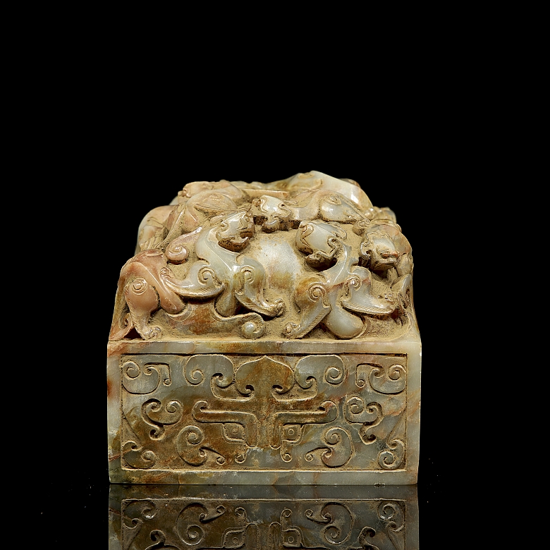 Gran sello de jade