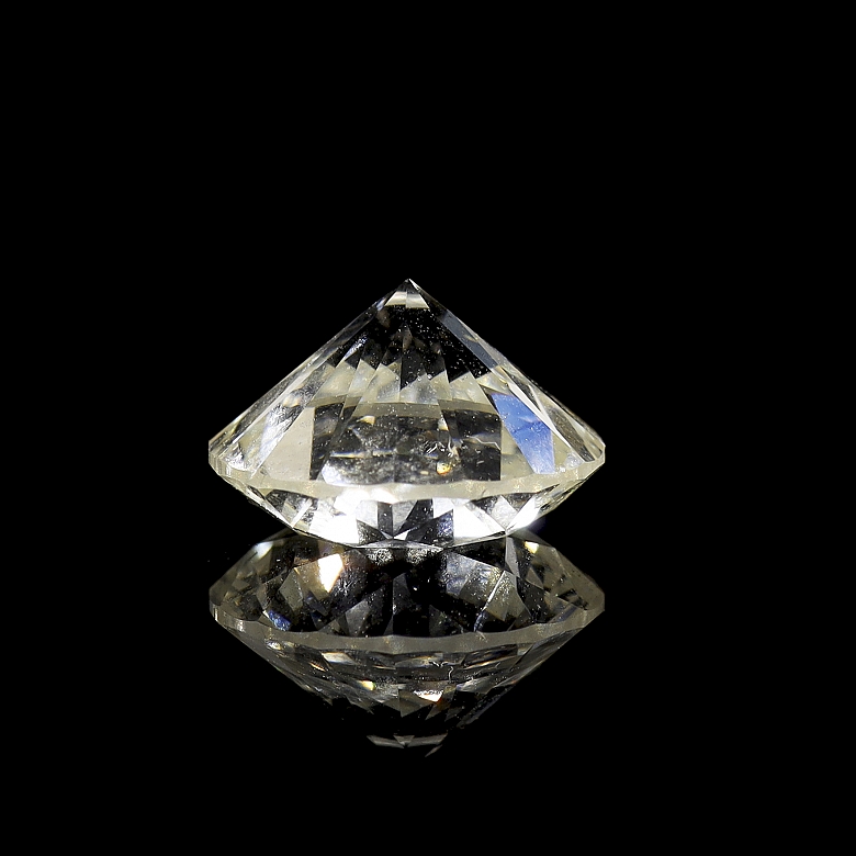 Diamante natural en talla brillante, 3.00 ct, certificado HRD