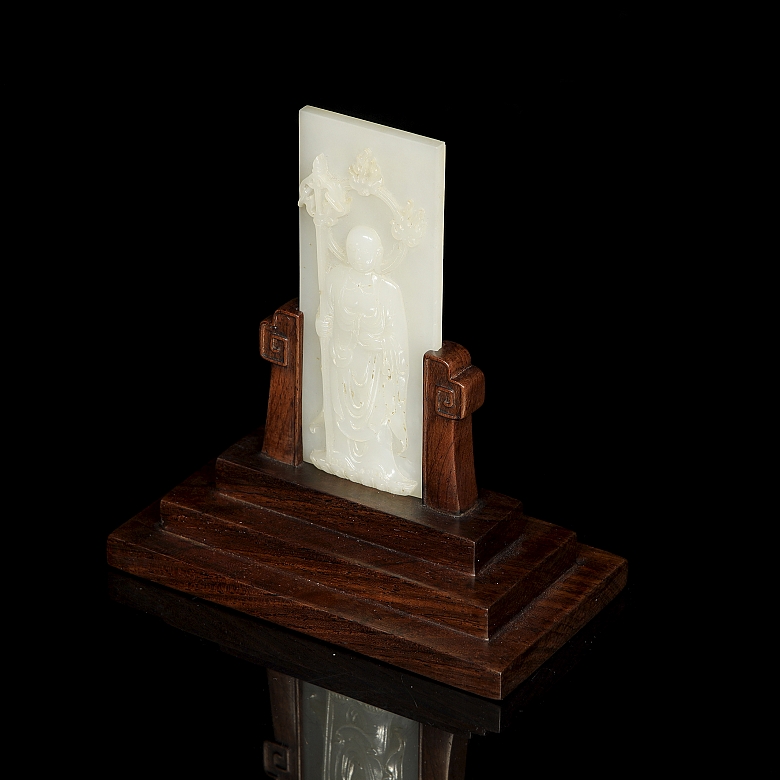 Placa de jade blanco 