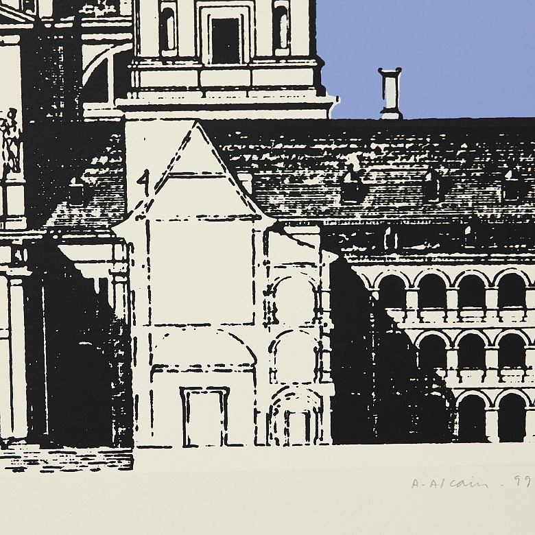 Alfredo Alcain Partearroyo (1936) “Las nubes del Escorial”, 1999