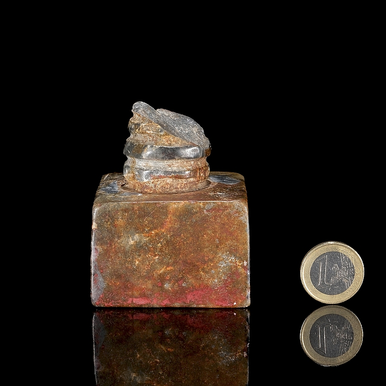 Carved Shoushan stone seal, Qing dynasty