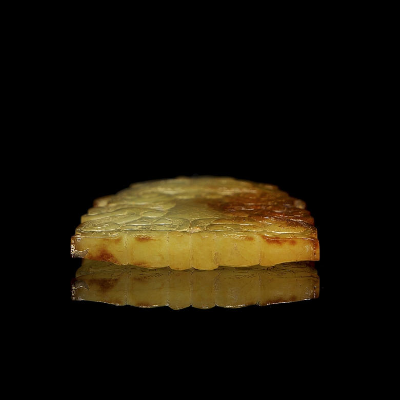 Colgante de jade amarillo 