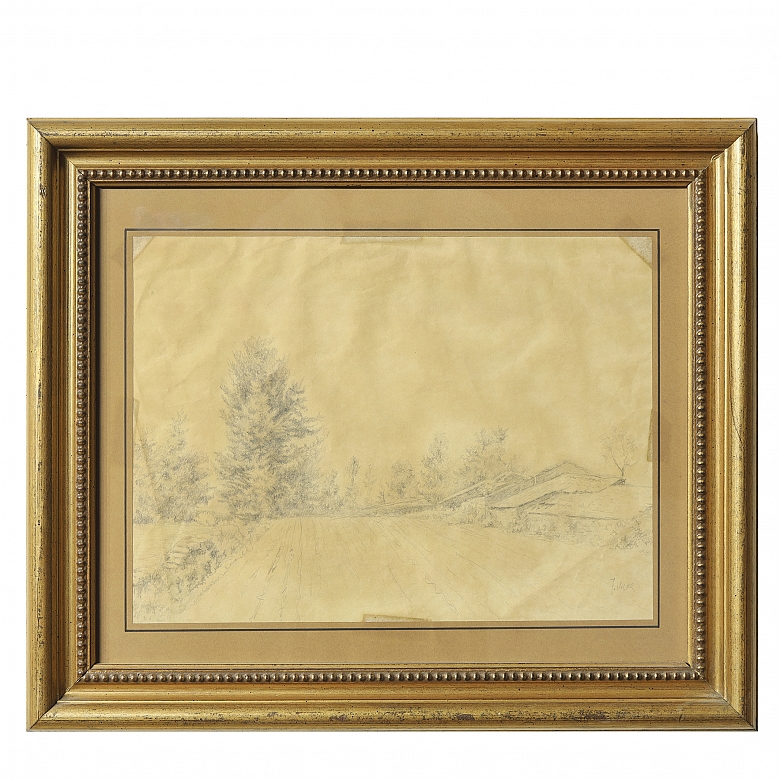J. Vilar (19th-20th century) “Rural Landscape”
