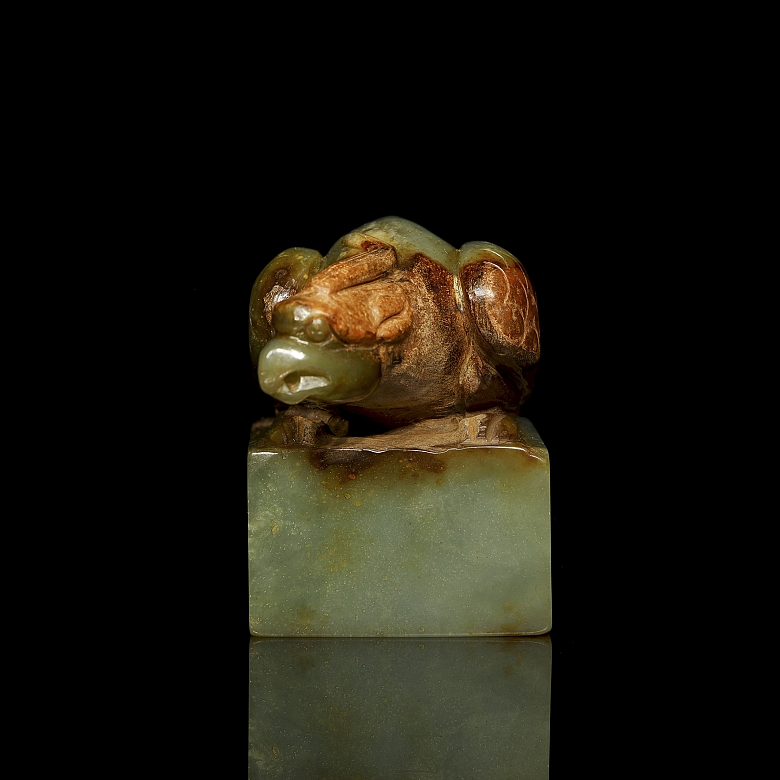 Sello de jade amarillo 