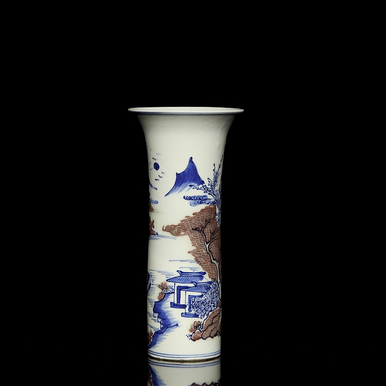 Jarrón de porcelana esmaltada 