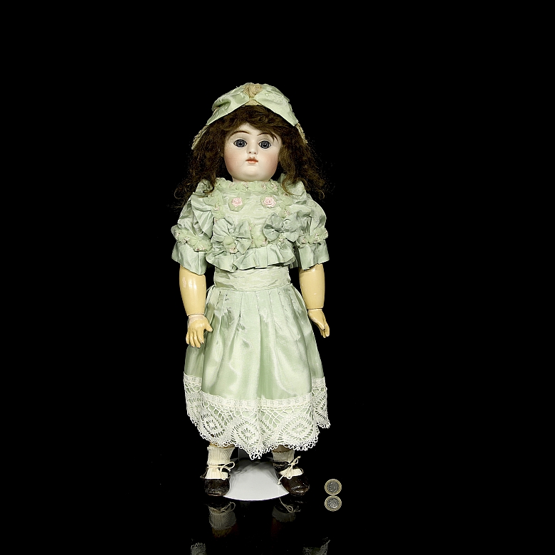 Muñeca de porcelana, Francia, finales s.XIX