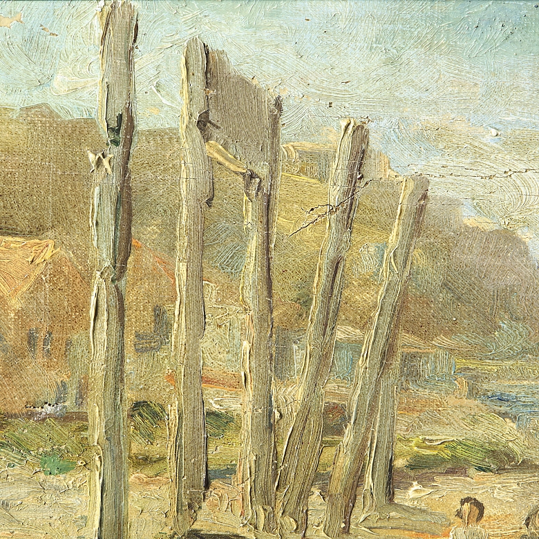 Andres Torrent (20th century) ‘Girls on the beach’