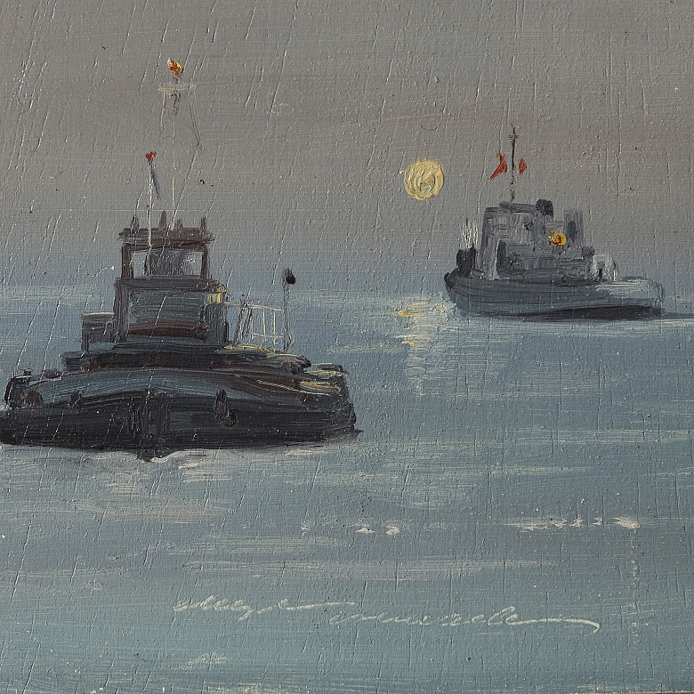 安东尼奥·阿莱格雷·克雷马德斯 Antonio Alegre Cremades （1939–2006）《船》 - 1