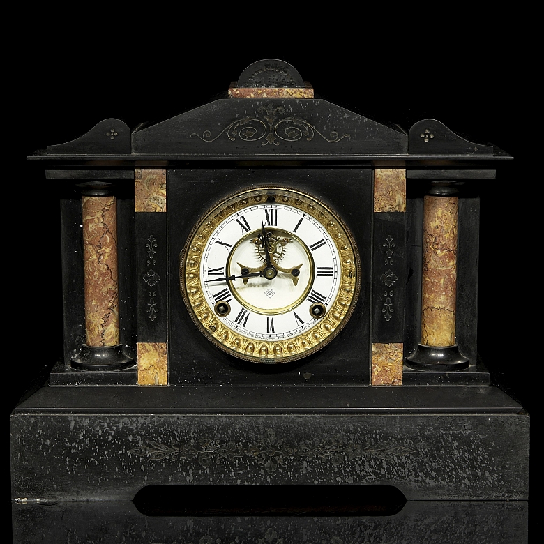 Reloj de sobremesa Ansonia Clock Company, fnn.s.XIX