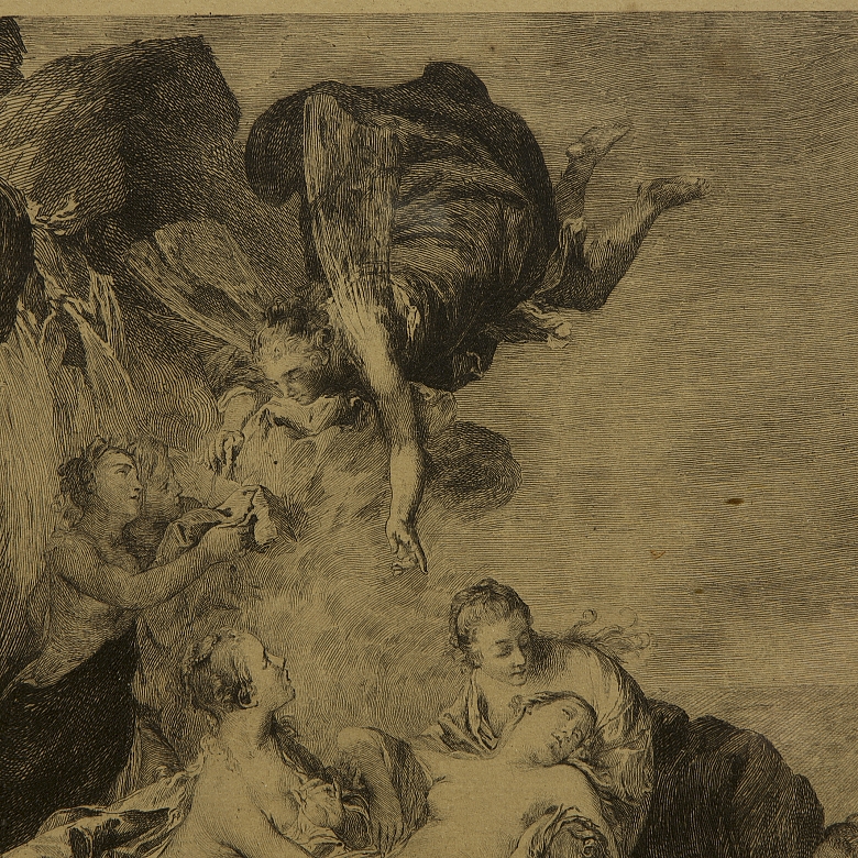 Grabado según obra de Boucher