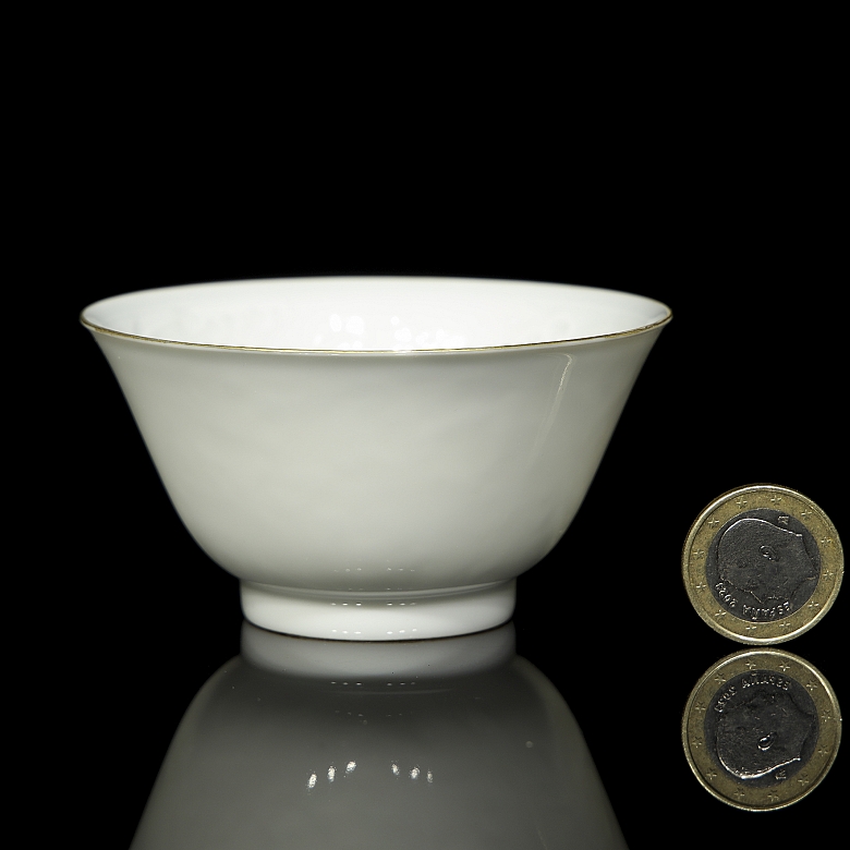 Taza de porcelana blanca 