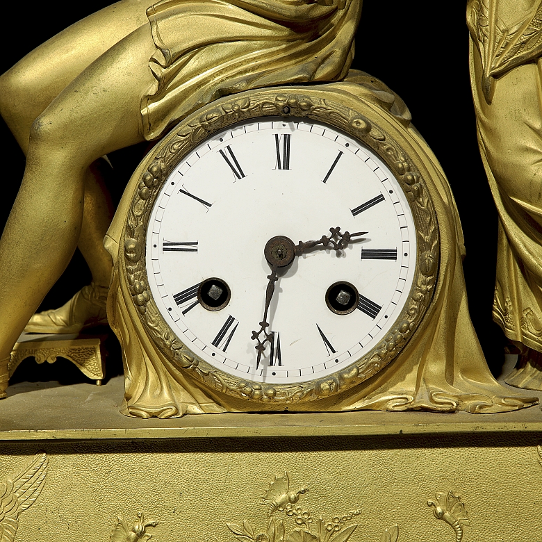 Reloj de sobremesa estilo Imperio, Francia, s.XIX
