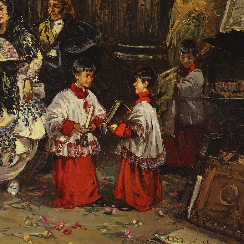 Antonio Medina Serrano (1944) ‘Baptism in Seville Cathedral’