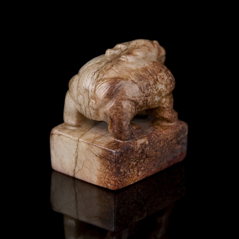 Carved jade seal ‘Dragon turtle’, Qing dynasty