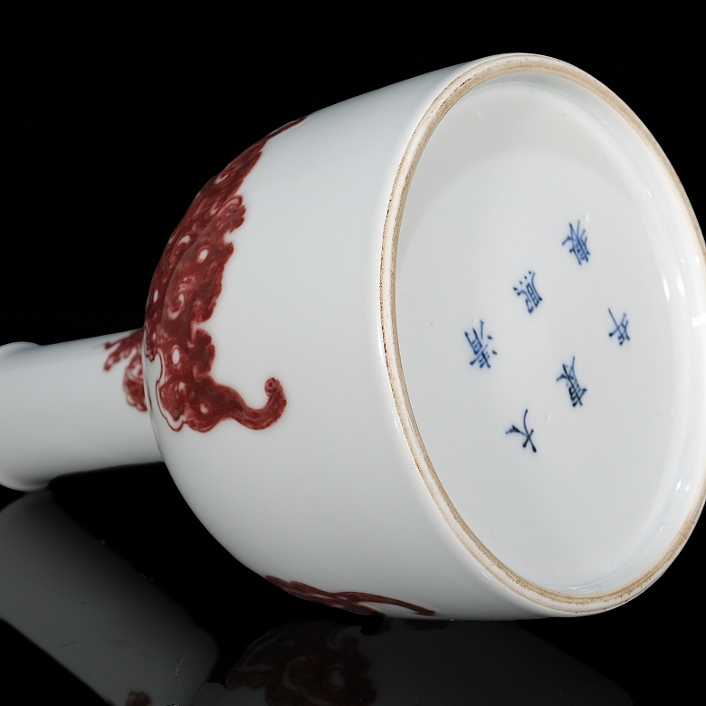 Jarrón de porcelana esmaltada 