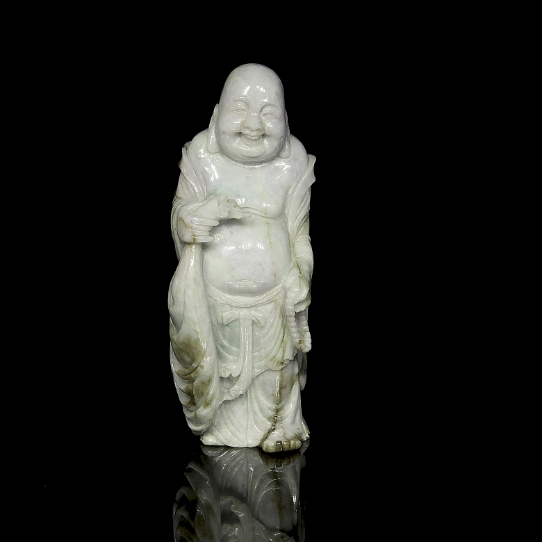 翡翠雕「布袋和尚」20世纪