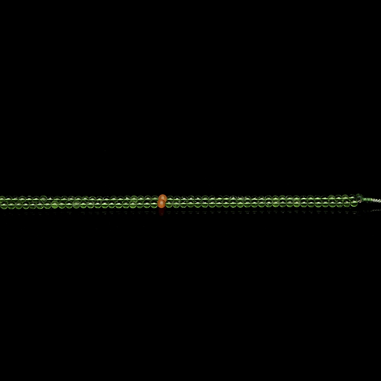 One hundred and eight Liuli bead necklace, Qing dynasty - 6