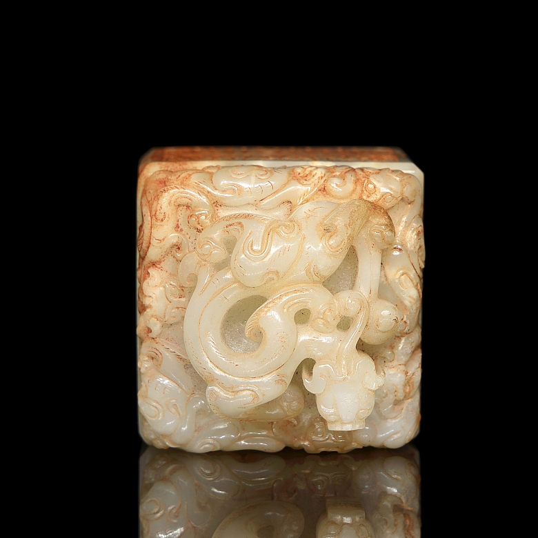 Sello de jade blanco 