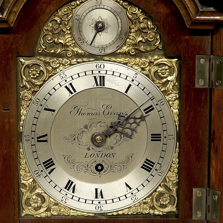 George III style mantel clock by Thomas Evans 1844-1890.