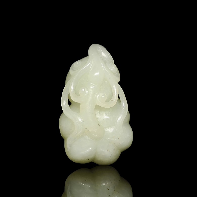 Figura de jade blanco