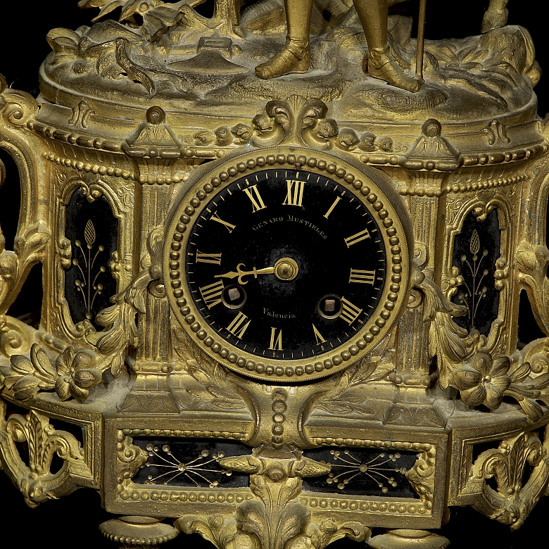 Reloj de sobremesa estilo Napoleón III, Samuel Marti et Cie., c. 1870–1880