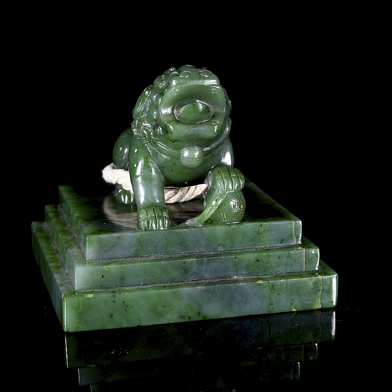 Sello de jade espinaca