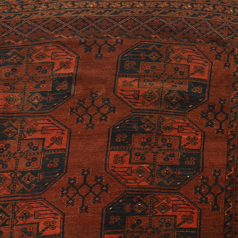 Alfombra de estilo afgano Akche, s.XIX-XX