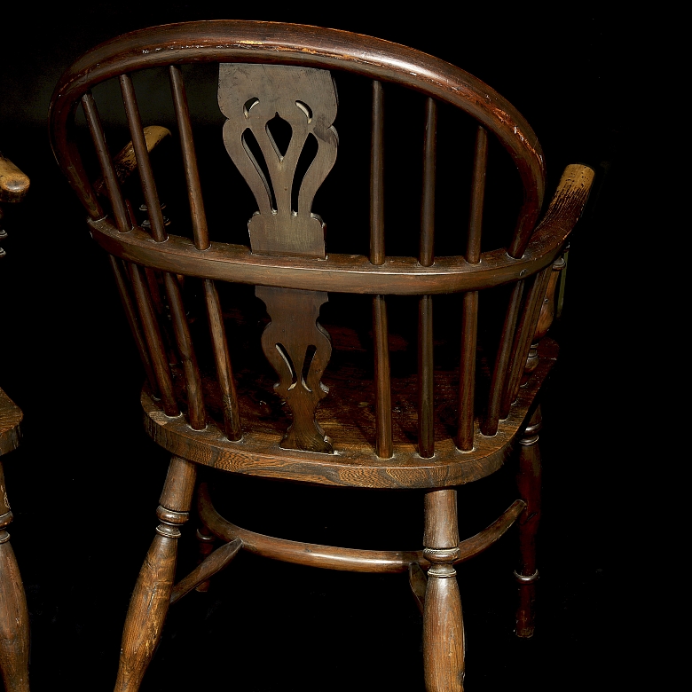Pareja de butacas Windsor, ca. 1860