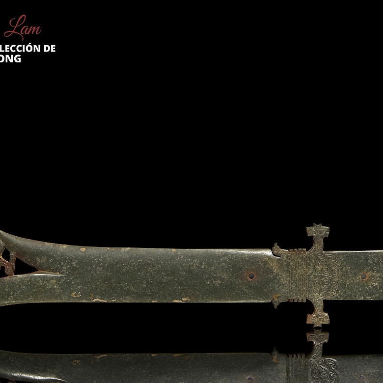 Ceremonial jade leaf ‘Gui’, Shang dynasty