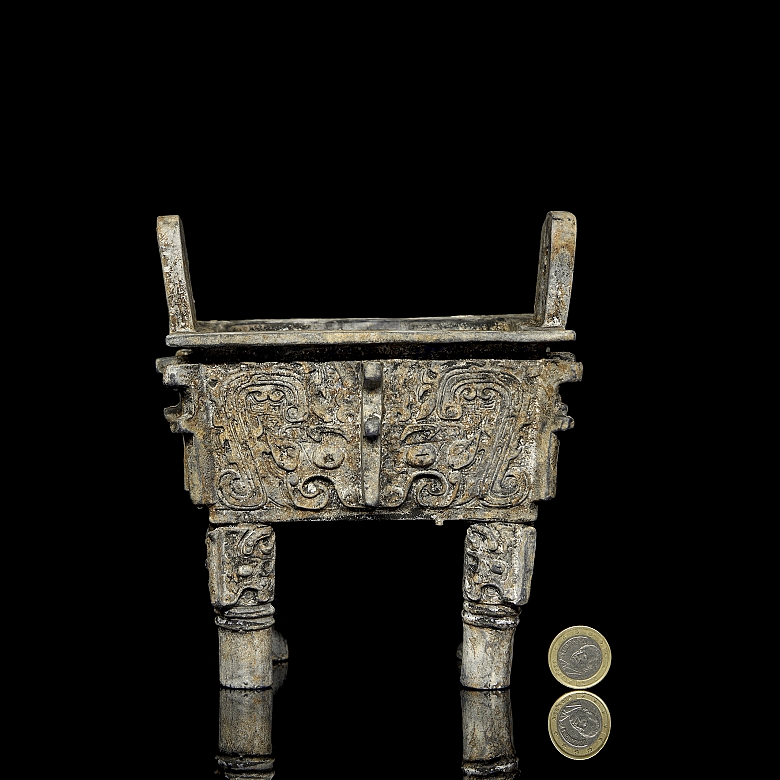 Incensario de Liulí azul cobalto