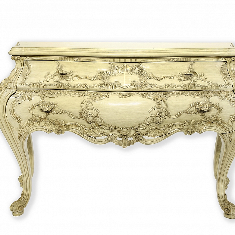Console carved wood, Louis XV style, 20th century