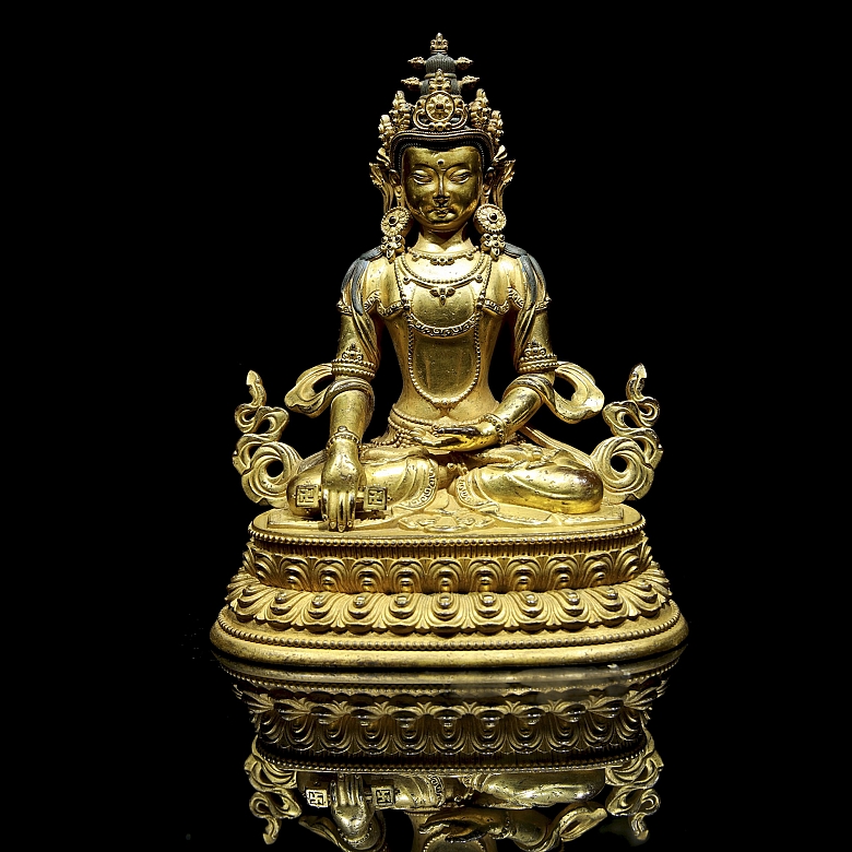 Buda de bronce dorado 