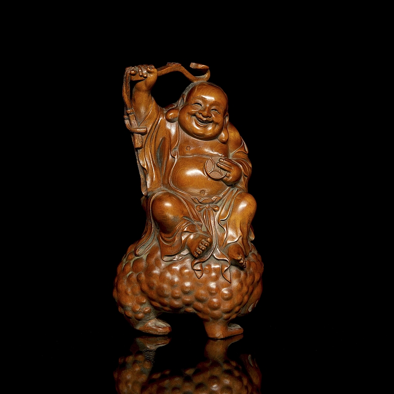 Boxwood figure “Buddha”, Qing dynasty