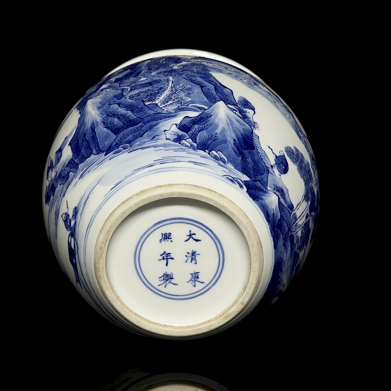 Jarrón de porcelana esmaltada 