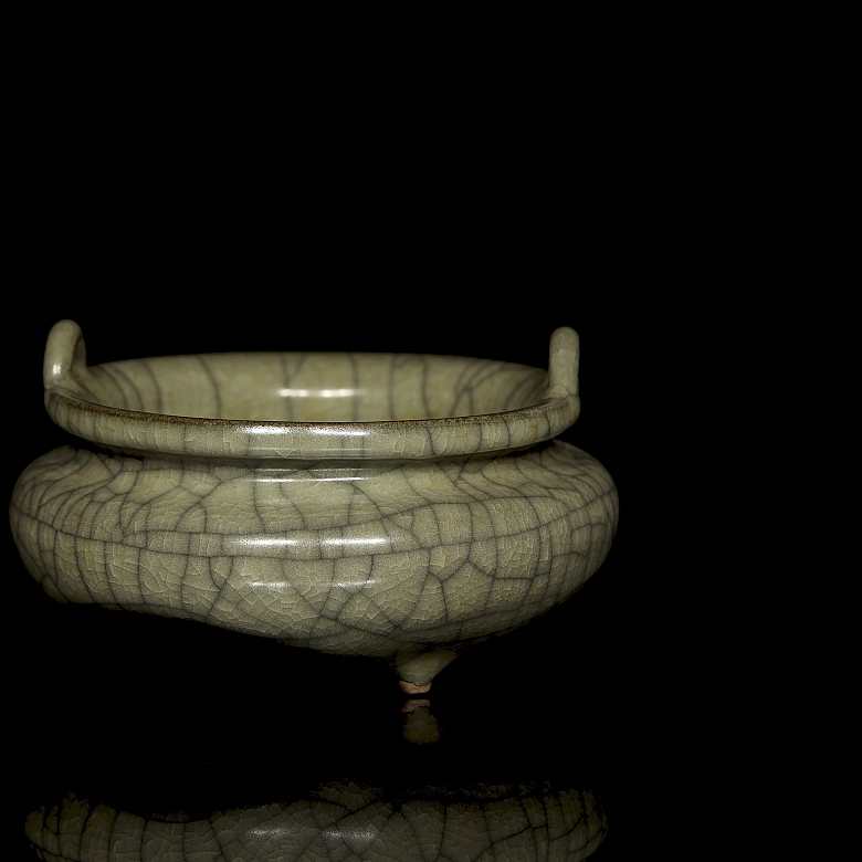 Ceramic censer “Ge yao”, Qing dynasty - 2