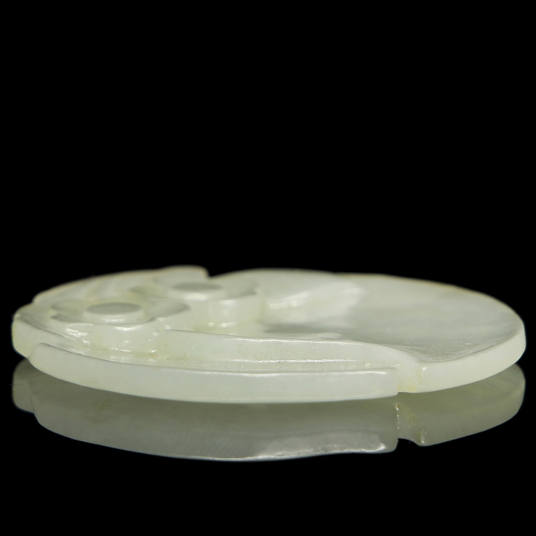 Colgante de jade blanco 