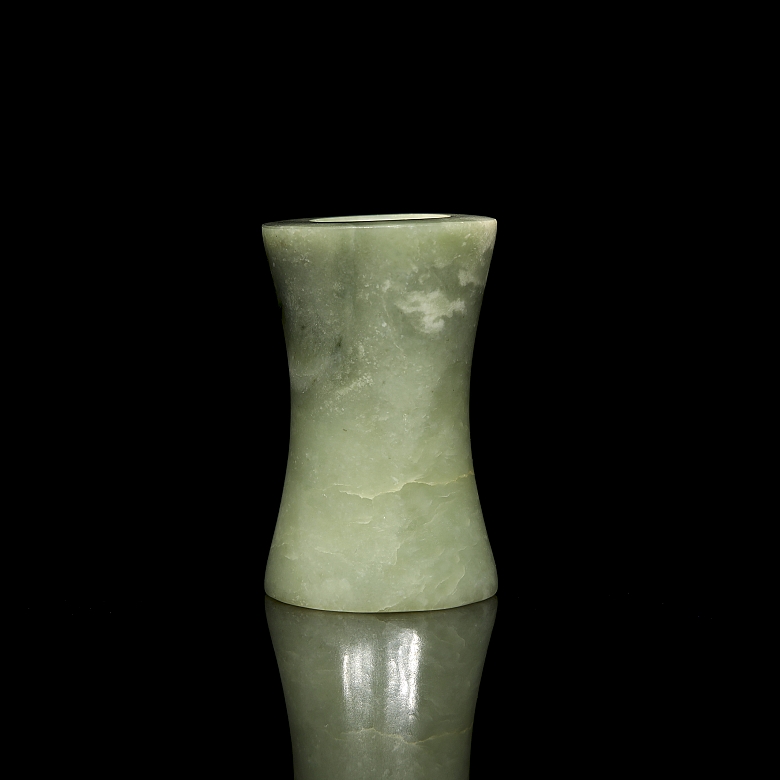 Colgante de jade tallado, cultura Qijia