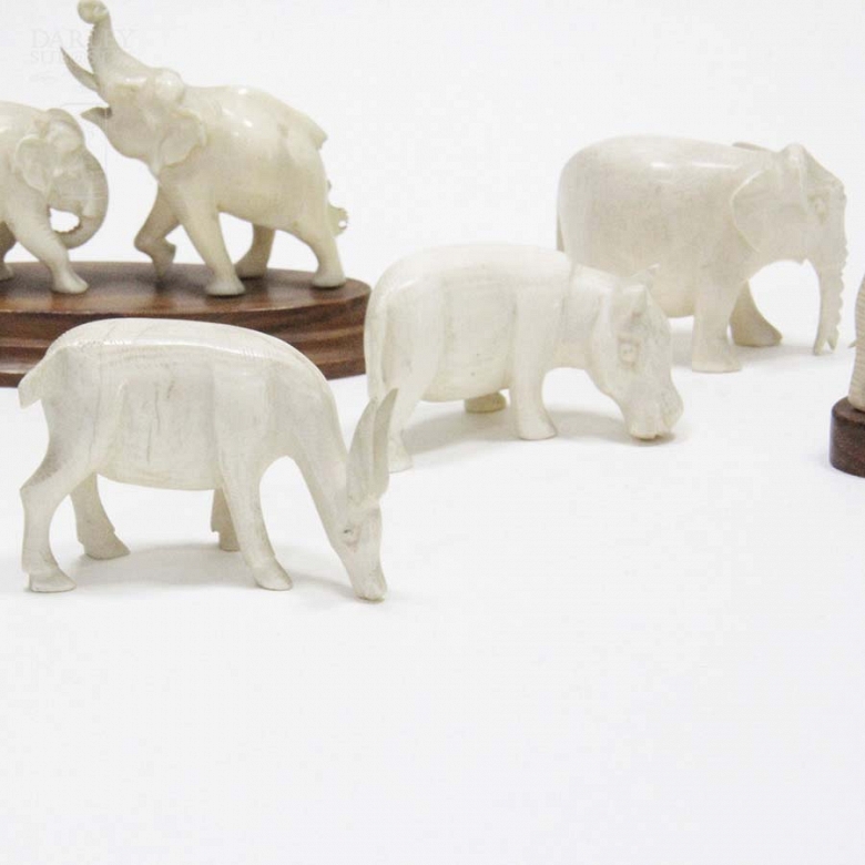 9 figuras de marfil - 8