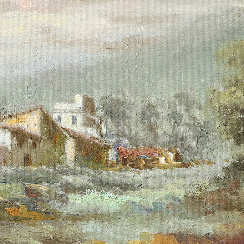 20世纪西班牙画派《乡村风景》 - 2